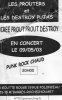 Tract (recto) du concert des Prouters du 9/05/2003