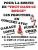 Tract (recto) du concert des Prouters du 9/12/2005